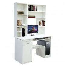 ΓΡΑΦΕΙΟ ΜΕ ΒΙΒΛΙΟΘΗΚΗ-ΡΑΦΙΕΡΑ STATUS ΛΕΥΚΟ HM2032 03 120x55x182 εκ c433857