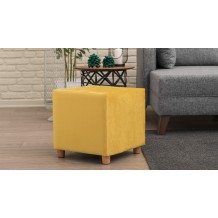 Σκαμπώ Sala κίτρινο χρώμα ξύλο 40x40x40cm c433894 Σκαμπώ Sala κίτρινο χρώμα ξύλο 40x40x40cm c433894