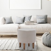 Σκαμπώ Bonora κρεμ χρώμα ξύλο 40x40x40cm c433898 Σκαμπώ Bonora κρεμ χρώμα ξύλο 40x40x40cm c433898