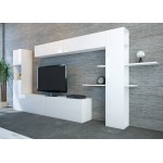 Σύνθεση TV Emilia λευκό χρώμα μελαμίνη 215x31 5x150cm c433957