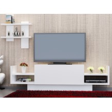Έπιπλο TV Romana λευκό χρώμα μελαμίνη 120x31 5x36cm c433959 Έπιπλο TV Romana λευκό χρώμα μελαμίνη 120x31 5x36cm c433959