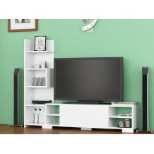 Έπιπλο TV Romana λευκό χρώμα μελαμίνη 160x29 5x120cm c433960 Έπιπλο TV Romana λευκό χρώμα μελαμίνη 160x29 5x120cm c433960