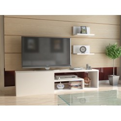 Έπιπλο TV Romana λευκό χρώμα μελαμίνη 120x29 6x29 3cm c433961