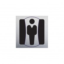 Πινακίδα τοίχου αλουμινίου 10X10cm, Άνδρας c43442 Πινακίδα τοίχου αλουμινίου 10X10cm, Άνδρας c43442