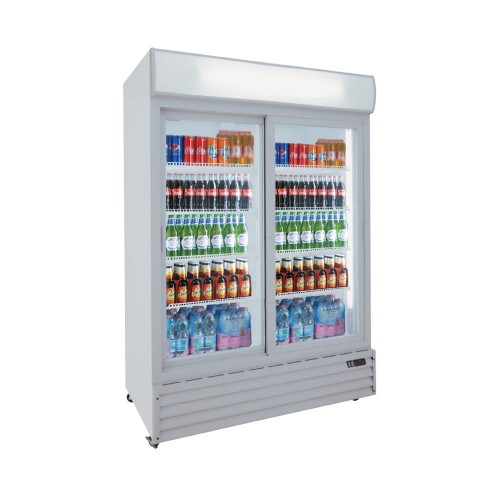 Βιτρίνα συντήρησης διπλή με συρόμενες πόρτες c434733