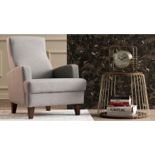 Πολυθρόνα la grassa ξύλινη Ύφασμα γκρι 76x87x91cm c435471 Πολυθρόνα la grassa ξύλινη Ύφασμα γκρι 76x87x91cm c435471