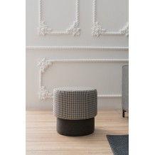 Σκαμπώ Asso μαύρο λευκό χρώμα ξύλινο 40x40x42cm c435687 Σκαμπώ Asso μαύρο λευκό χρώμα ξύλινο 40x40x42cm c435687