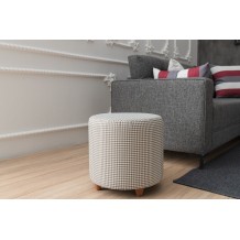 Σκαμπώ Asso μαύρο λευκό χρώμα ξύλινο 40x40x40cm c435688 Σκαμπώ Asso μαύρο λευκό χρώμα ξύλινο 40x40x40cm c435688