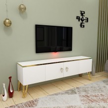 Έπιπλο tv Asti λευκό χρυσό χρώμα μελαμίνη 150x31 4x50cm c435779 Έπιπλο tv Asti λευκό χρυσό χρώμα μελαμίνη 150x31 4x50cm c435779