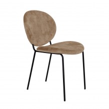 BEETLE ΚΑΡΕΚΛΑ BROWN GOLD 60 5x54xH84 5cm SET 2τμχ c435917