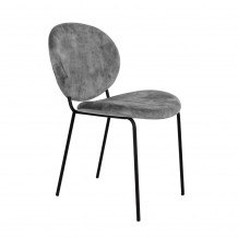 BEETLE ΚΑΡΕΚΛΑ SILVER ΓΚΡΙ 60 5x54xH84 5cm SET 2τμχ c435919