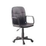Καρέκλα Γραφείου ABA Μαύρο PVC 53x49x85-97cm c436064