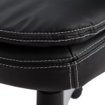 Καρέκλα Γραφείου EYPYΔIKH Μαύρο PU 62x60x108-116cm c436092