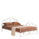 Κρεβάτι ARIEL Μεταλλικό Semy Glossy White 210x155x110cm c436113