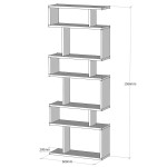 Βιβλιοθήκη BLOK Λευκό 60x20x156cm c436189