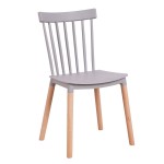 Καρέκλα FLAPPER Γκρι PP Ξύλο 42 5x49 5x84cm c436491