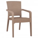 Καρέκλα Κήπου Cappuccino Rattan 58x55x87cm c437121