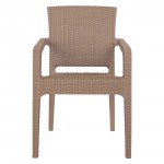 Καρέκλα Κήπου Cappuccino Rattan 58x55x87cm c437121