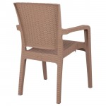 Καρέκλα Κήπου Cappuccino Rattan 58x55x87cm c437121