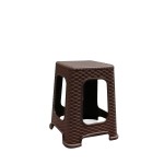 Σκαμπό Καφέ Rattan 35x35x46cm c437137