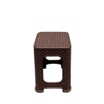 Σκαμπό Καφέ Rattan 35x35x46cm c437137