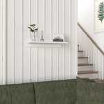 Ράφι Τοίχου EMBER Λευκό Μοριοσανίδα Μελαμίνη 60x24x12cm c437494