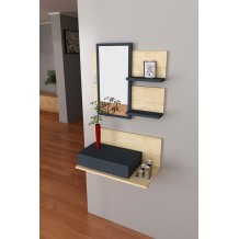 Έπιπλο εισόδου Diverso oak ανθρακί χρώμα μελαμίνη 31 3x27 5x60cm c438392 Έπιπλο εισόδου Diverso oak ανθρακί χρώμα μελαμίνη 31 3x27 5x60cm c438392