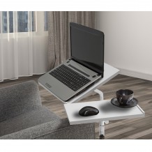 Γραφείο laptop Diverso λευκό χρώμα μελαμίνη μέταλλο 67x45 5x87cm c438514 Γραφείο laptop Diverso λευκό χρώμα μελαμίνη μέταλλο 67x45 5x87cm c438514