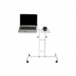 Γραφείο laptop Diverso λευκό χρώμα μελαμίνη μέταλλο 67x45 5x87cm c438514