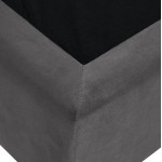 ΚΡΕΒΑΤΙ DOLORES ΑΠΟ ΓΚΡΙ ΒΕΛΟΥΔΟ HM637 10 ΓΙΑ ΣΤΡΩΜΑ 150x200 εκ c438546