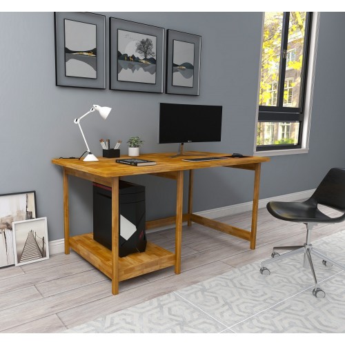 Γραφείο Aria oak χρώμα ξύλο 120x55x75cm c438597