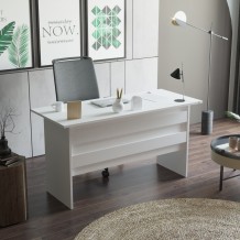 Γραφείο Lo λευκό χρώμα μελαμίνη 140x60x73 8cm c438599 Γραφείο Lo λευκό χρώμα μελαμίνη 140x60x73 8cm c438599