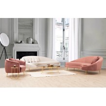Uscire τριθέσιος καναπές Ύφασμα ροζ 255x120x85cm c438789 Uscire τριθέσιος καναπές Ύφασμα ροζ 255x120x85cm c438789