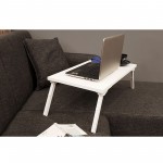 Γραφείο laptop Via μελαμίνη λευκό χρώμα 60x35x24 5cm c438791