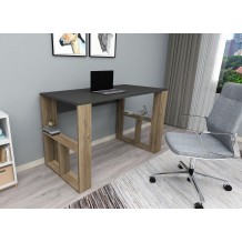 Γραφείo Varese ανθρακί καρυδί χρώμα μελαμίνη 120x60x73 8cm c438870 Γραφείo Varese ανθρακί καρυδί χρώμα μελαμίνη 120x60x73 8cm c438870
