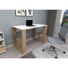 Γραφείo Varese λευκό oak χρώμα μελαμίνη 120x60x73 8cm c438871 Γραφείo Varese λευκό oak χρώμα μελαμίνη 120x60x73 8cm c438871