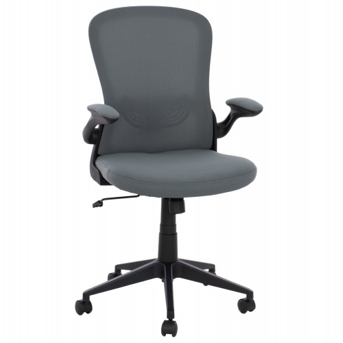 ΚΑΡΕΚΛΑ ΓΡΑΦΕΙΟΥ HM1178 10 μαύρος σκελετός γκρι mesh 60x56x105 εκ c438888