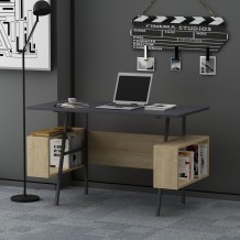 Γραφείο Toccare ανθρακί oak χρώμα μελαμίνη μέταλλο 120x60x73 8cm c438895 Γραφείο Toccare ανθρακί oak χρώμα μελαμίνη μέταλλο 120x60x73 8cm c438895