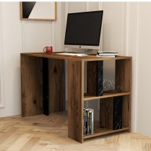 Γραφείο Londra καρυδί μαύρο χρώμα μελαμίνη 120x60x75 4cm c438978 Γραφείο Londra καρυδί μαύρο χρώμα μελαμίνη 120x60x75 4cm c438978