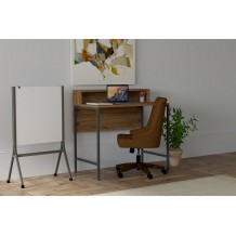 Γραφείo Brescia καρυδί μαύρο μελαμίνη 90x50x75cm c439082 Γραφείo Brescia καρυδί μαύρο μελαμίνη 90x50x75cm c439082