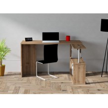 Γραφείo Spinto καρυδί χρώμα μελαμίνη 130x50x73 8cm c439084 Γραφείo Spinto καρυδί χρώμα μελαμίνη 130x50x73 8cm c439084