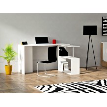Γραφείo Spinto λευκό χρώμα μελαμίνη 130x50x73 8cm c439085 Γραφείo Spinto λευκό χρώμα μελαμίνη 130x50x73 8cm c439085