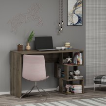 Γραφείo Nuvole καρυδί χρώμα μελαμίνη 110x50x73 8cm c439087 Γραφείo Nuvole καρυδί χρώμα μελαμίνη 110x50x73 8cm c439087