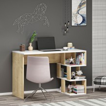 Γραφείo Nuvole λευκό sapphire oak χρώμα μελαμίνη 110x50x73 8cm c439088 Γραφείo Nuvole λευκό sapphire oak χρώμα μελαμίνη 110x50x73 8cm c439088