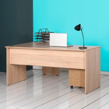 Γραφείo Miracolo sonoma χρώμα μελαμίνη 114x72x75cm c439124 Γραφείo Miracolo sonoma χρώμα μελαμίνη 114x72x75cm c439124