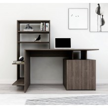 Γραφείο Unite καρυδί χρώμα μελαμίνη 146 3x60x73 8cm c439125 Γραφείο Unite καρυδί χρώμα μελαμίνη 146 3x60x73 8cm c439125