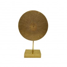 SKIVA DECO POLYRESIN ΧΡΥΣΟ 22x10xH36cm c439287