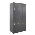 Φοριαμός 6 Θέσεων EARNIL Σκούρο Γκρι Μέταλλο 185x90x45cm c439367