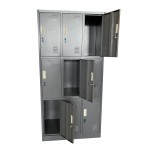 Φοριαμός 6 Θέσεων EARNUR Σκούρο Γκρι Μέταλλο 185x90x45cm c439368