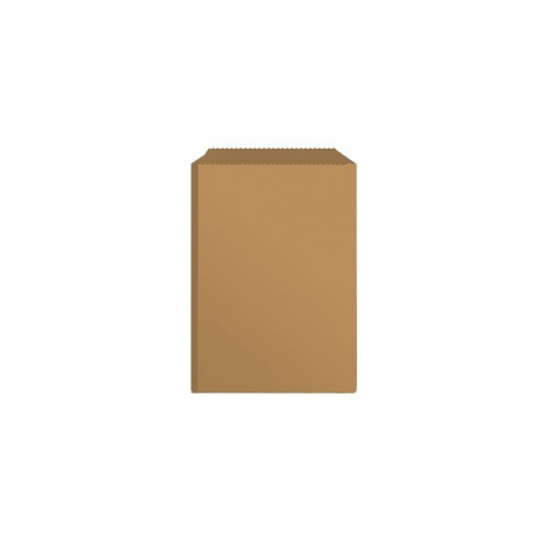 Χάρτινο σακουλάκι Βεζετάλ τιμή ανά κιλό γωνία καφέ 13x18cm Intertan - Σετ 10 c439587